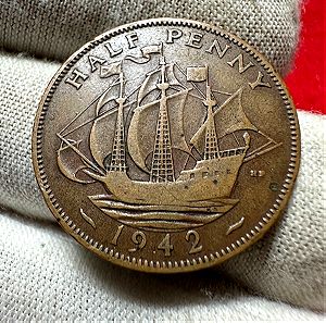 Αγγλία half penny 1942
