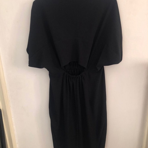 Asos black dress used with back opening and Japanese design