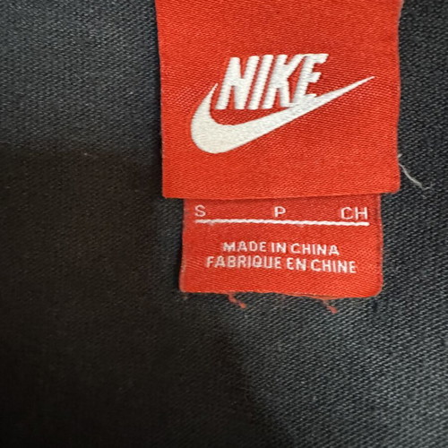 Nike women's black T-shirt with large pink logo, like new, size S