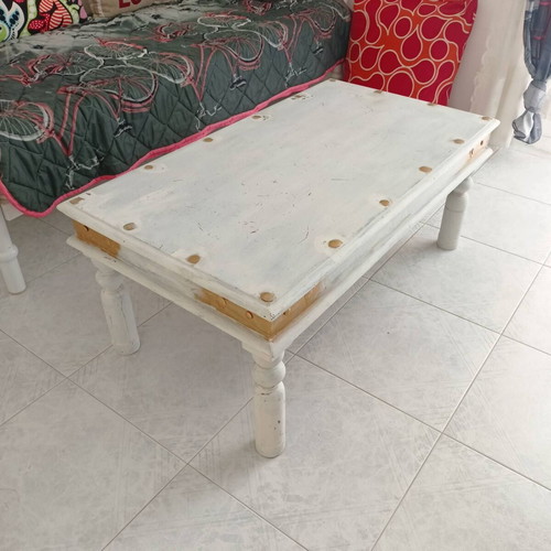 Wooden Coffee Table Shabby Chic style used, distressed finish