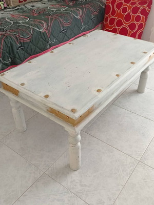 Wooden Coffee Table Shabby Chic style used, distressed finish
