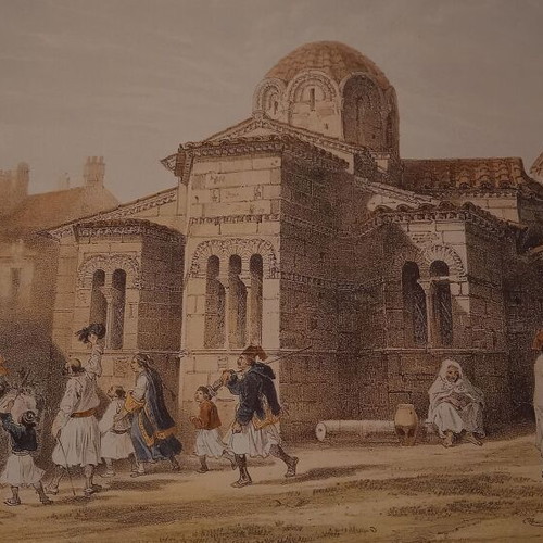 Athens watercolors used, 6 orientalist artworks