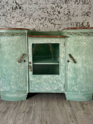 Vintage buffet refurbished with Giannina marble top