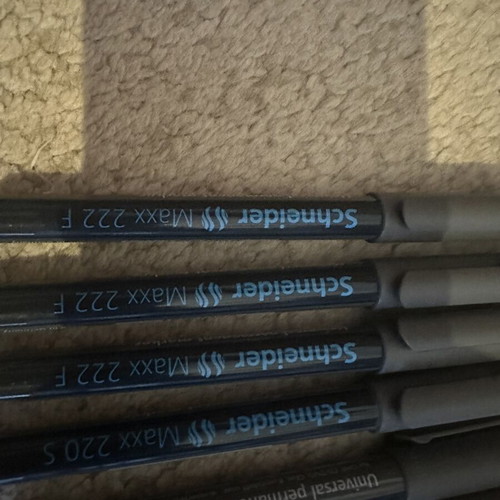 Schneider Maxx 220S and 222F markers set of 10 new