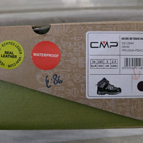 CMP kids boots size 34 like new, pink and purple