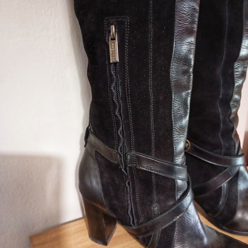 Fratelli Rossetti leather boots like new, black, size 37.5