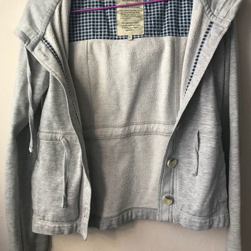 Aggressive hoodie jacket grey melange like new, size L