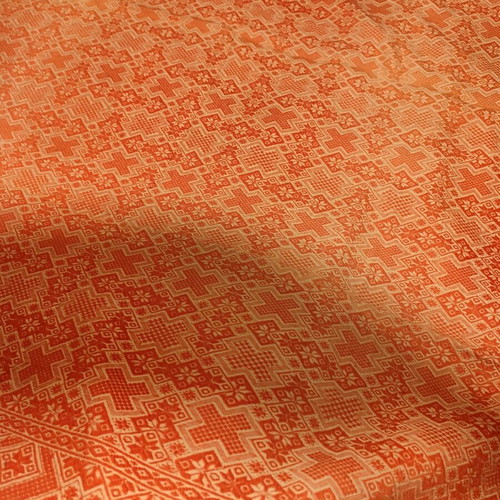 Wool handmade blanket used with defect and faded color