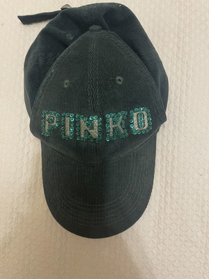 Pinko corduroy jockey hat with sequins, one size, like new