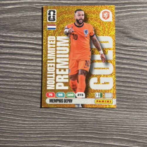 Memphis Depay Panini Adrenalyn XL Limited Edition Gold Card World Cup 2026
