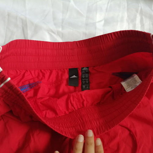 Adidas women's retro sports shorts size S like new, red