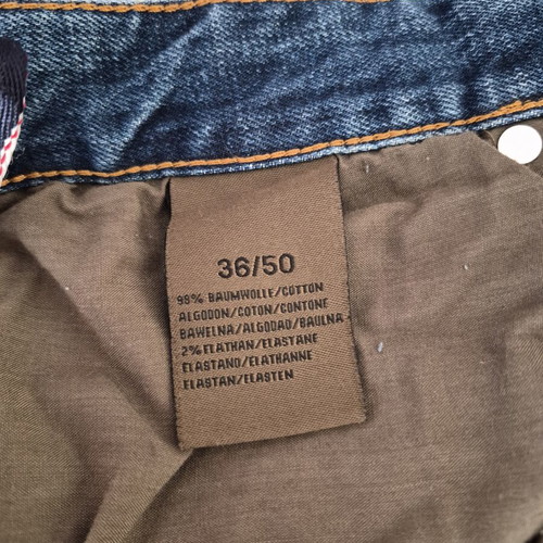 Warren Webber Distressed Jeans used, size W36/EU50, dark blue