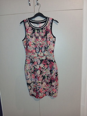 Tally Weijl Floral Bodycon Dress Size 38 New, Multicolor