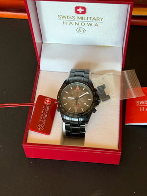 Swiss Military Navigator 40mm watch like new with box and papers