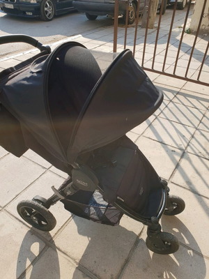 Καρότσι Britax Romer μεταχειρισμένο με ποδόσακο και τσάντα, μαύρο