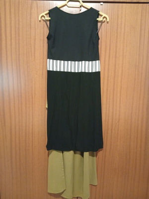 Seva set top and palazzo pants gold-black like new