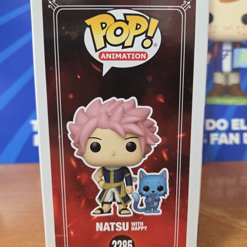 Funko Pop Animation Natsu with Happy figure new
