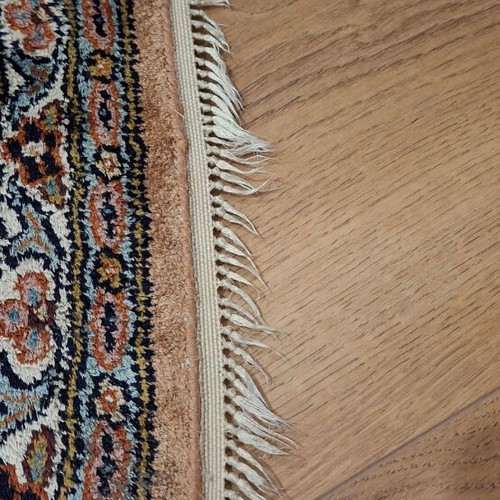 Persian oval rug used in good condition, silk and wool, handmade 2.40 x 1.60