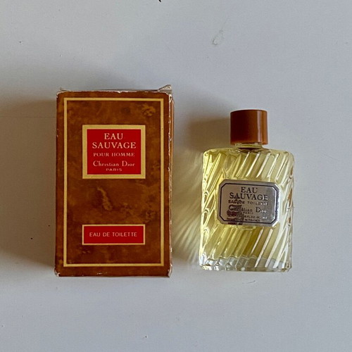 Eau Sauvage Christian Dior perfume 10 ml like new, collectible vintage miniature