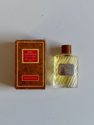 Парфюм Eau Sauvage Christian Dior 10 мл като нов, колекционерска винтидж миниатюра