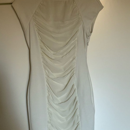 Ted Baker white mini dress with draped detail like new