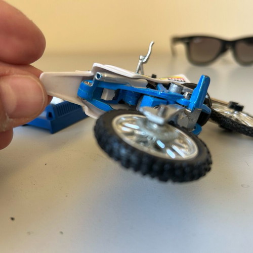 Metal miniature motorcycle used, amazing rare model