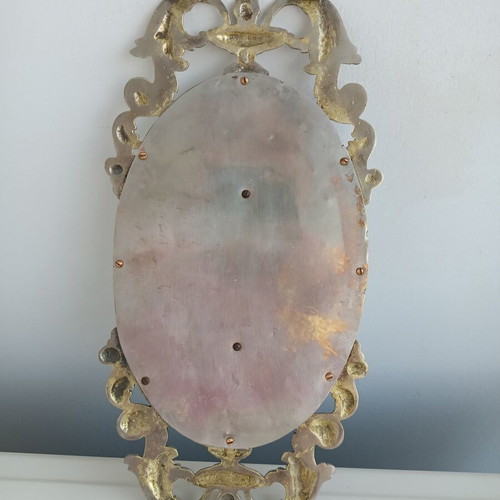Brass Door Crest with Goddess Aphrodite, like new, 1910s