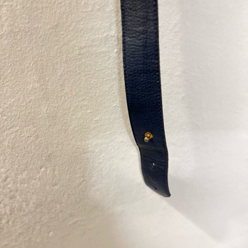 Leather blue vintage belt like new with golden details