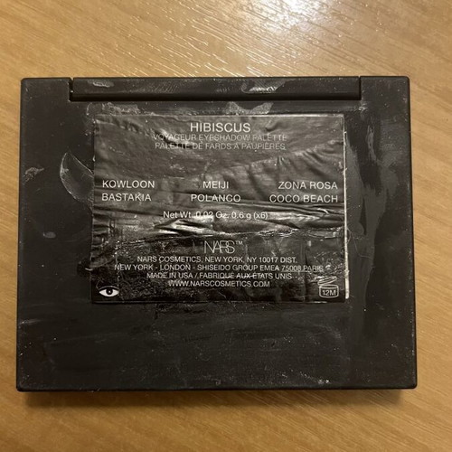 Nars Hibiscus Voyageur Eyeshadow Palette used