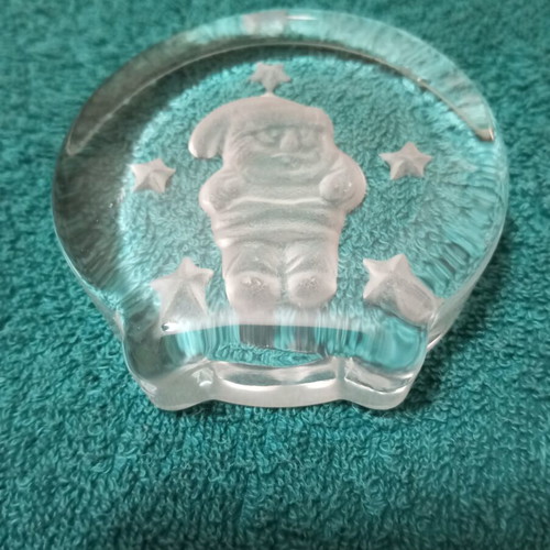 Glass Christmas Paperweight for Books like new