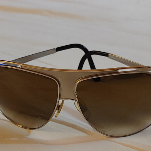 Dolce & Gabbana Aviator Sunglasses like new, beige and gold