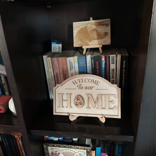 Wooden Welcome to our Home decoration new with Easter design