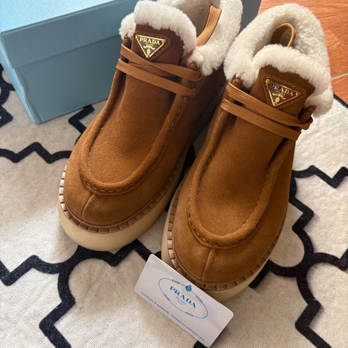 Prada ankle boots like new brown size 41
