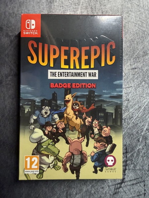 Nintendo Switch SuperEpic The Entertainment War Badge Collector's Edition new sealed