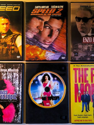 6 DVD movies like new with Greek subtitles