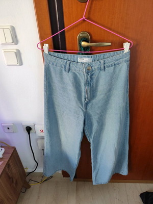 Τζιν Ζιπ κιλοτ μεταχειρισμένο Bershka μέγεθος M 38 10 μπλε τιρκουάζ