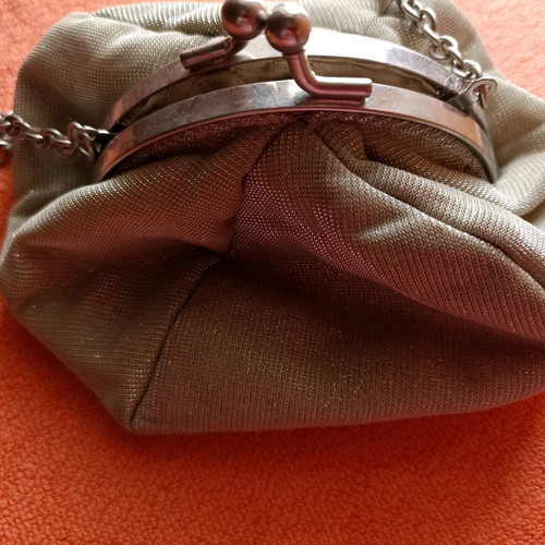 Wallet bag used, shiny with detachable chain