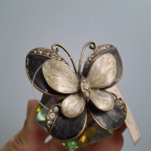 Vintage Butterfly Screw Top Perfume Bottle new