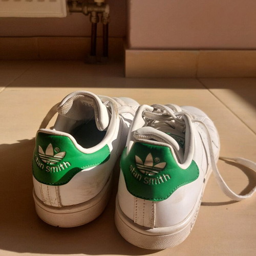 Stan Smith shoes used, size 40, white and green