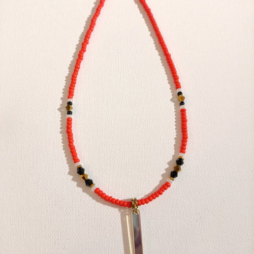 Handmade Necklace Nebulabutterfly new, red