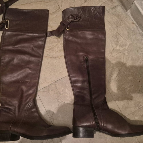 Over the knees boots brown like new, size 38