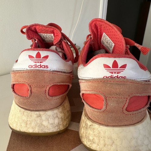 Adidas sneakers used, very soft, red size 36