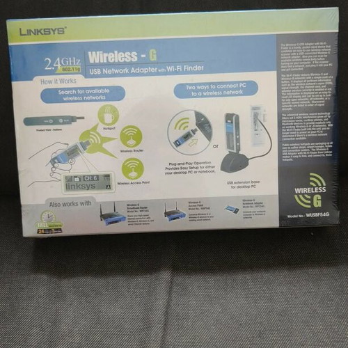 Linksys WUSBF54G Wi‑Fi Finder new USB Wi‑Fi adapter