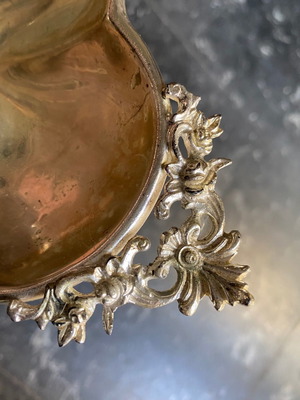 Silver-plated antique gondola bowl used