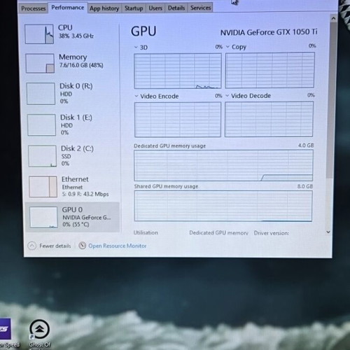 Dell Optiplex 7010 i7 2600 desktop used, 16GB RAM, 1050ti GPU, SSD and HDD