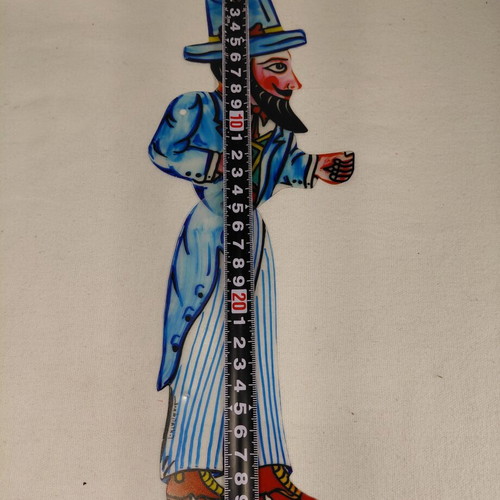 Sior Dionysios Karagiozis Shadow Theatre Figure used, Dagaku creation