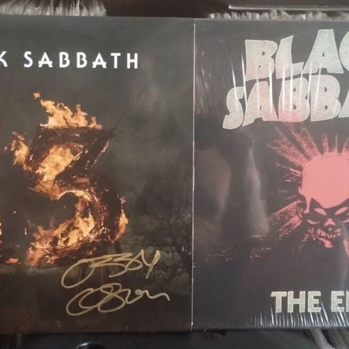 Black Sabbath '13' 2LP signed by Ozzy Osbourne with 'The End' rare LP