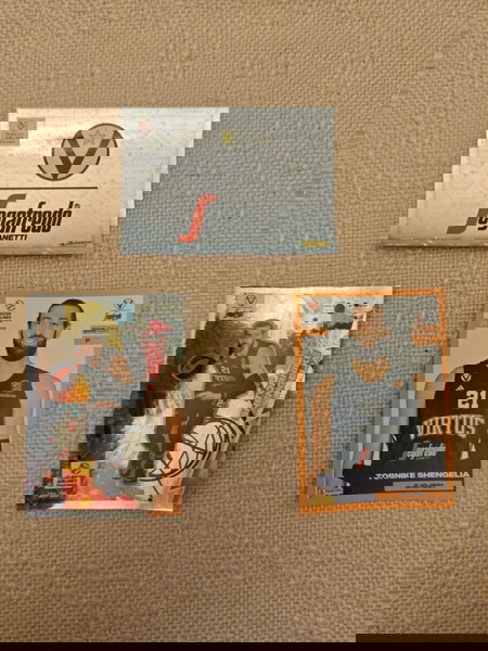 2024-2025 Tornike Shengelia Virtus Bologna+Virtus Bologna Sticker 3 Stickers LOT