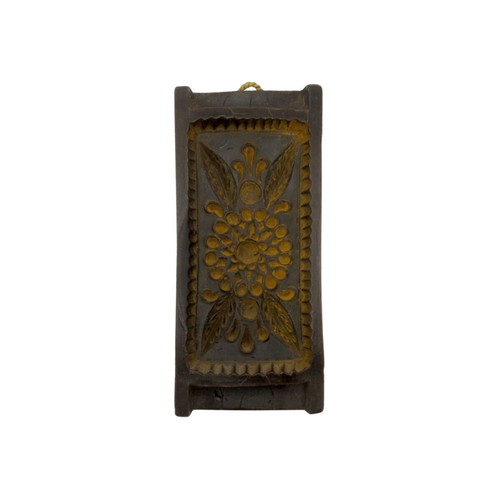 Vintage Wax Wall Sculpture with Folklore Floral Relief, Germany 1950s