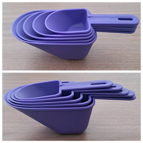 Tupperware scoop set new 5 pieces 50ml-250ml
